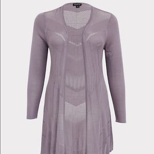 TORRID Grey Ridge Cardigan NWT